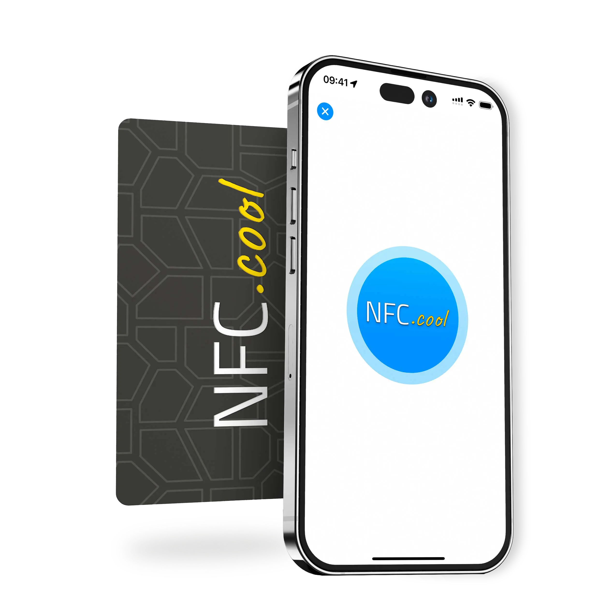 iPhone scanning an NFC tag